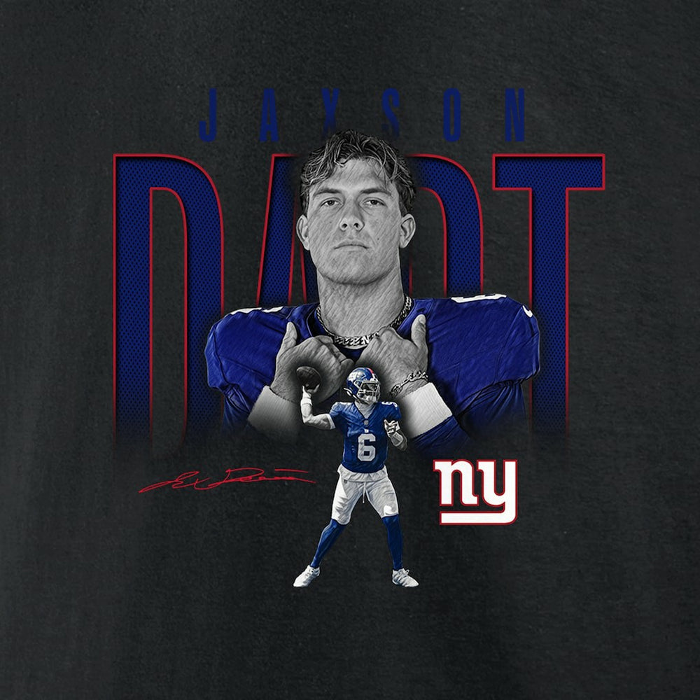 NFL New York Giants Jaxson Dart  Humble Shadow Player Graphic T-Shirt