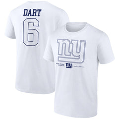 NFL New York Giants Jaxson Dart  Tonal Name & Number T-Shirt