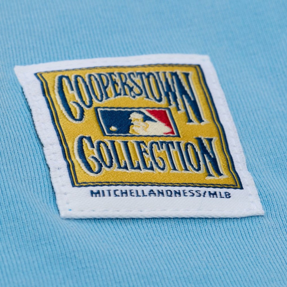 Philadelphia Phillies Women's Cooperstown Cropped Boxy T-Shirt - Light Blue | Mitchell & Ness