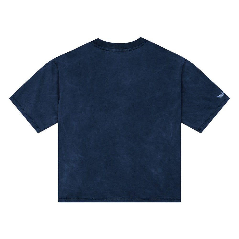 Los Angeles Dodgers Women's Cooperstown Cropped Boxy T-Shirt - Blue | Mitchell & Ness