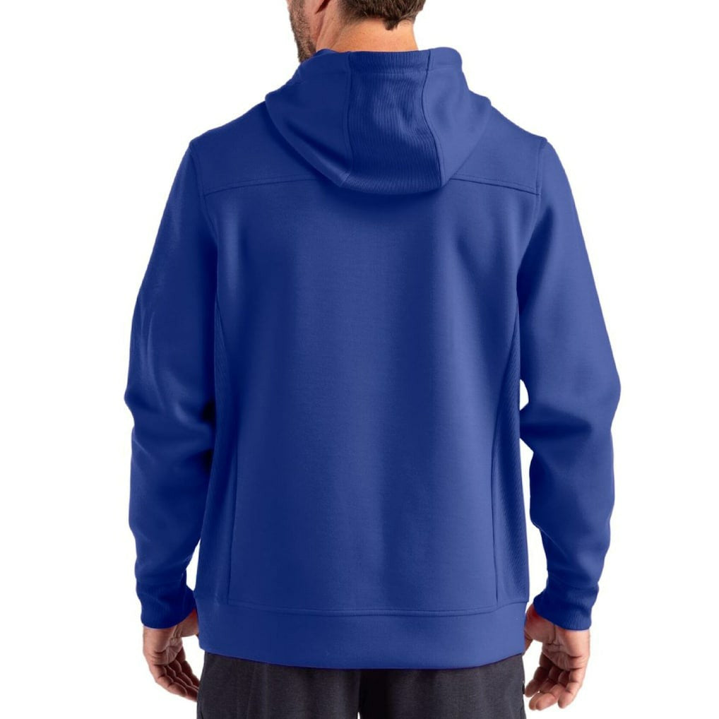 NFL New York Giants Cutter & Buck Roam Eco Half-Zip Recycled Pullover Hoodie