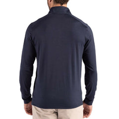 NFL Chicago Bears Cutter & Buck Coastline Epic Comfort Recycled Quarter-Zip Pullover