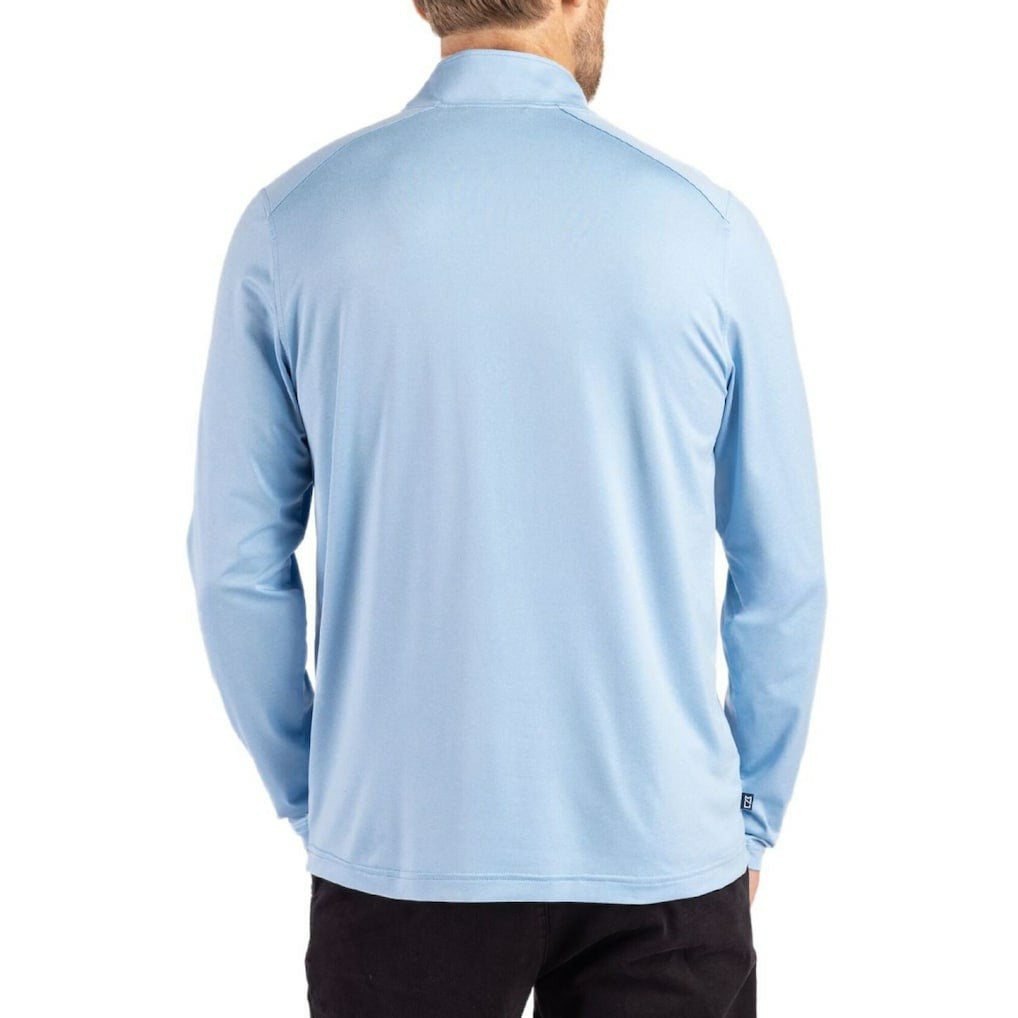 NFL Los Angeles Chargers Cutter & Buck Coastline Epic Comfort Recycled Quarter-Zip Pullover