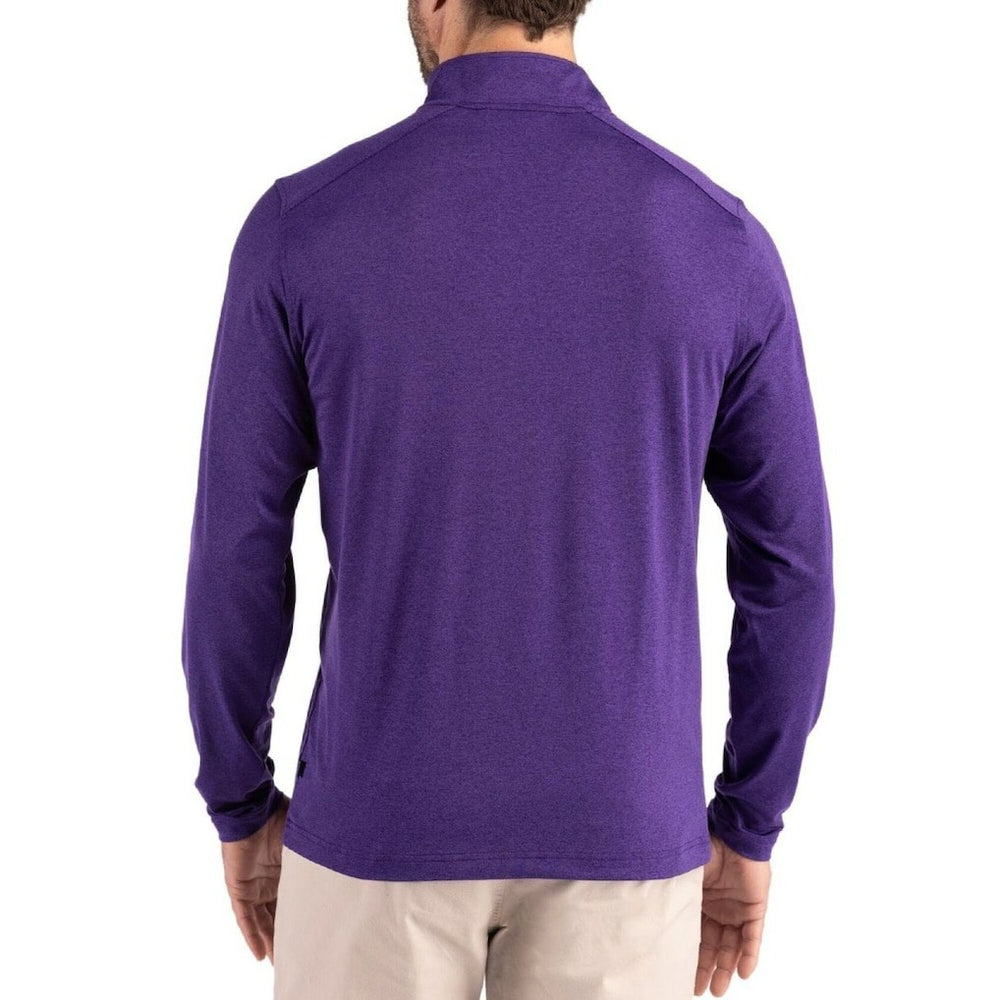 NFL Minnesota Vikings Cutter & Buck Coastline Epic Comfort Recycled Quarter-Zip Pullover