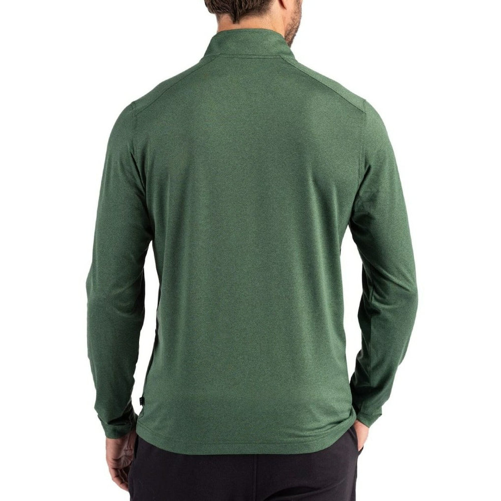 NFL New York Jets Cutter & Buck Coastline Epic Comfort Recycled Quarter-Zip Pullover