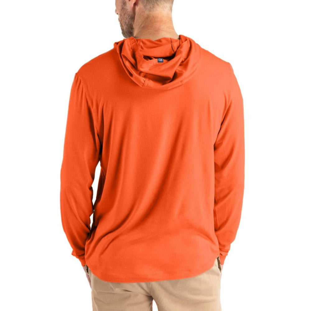 NFL Denver Broncos Cutter & Buck Coastline Epic Comfort Recycled Long Sleeve Hoodie T-Shirt