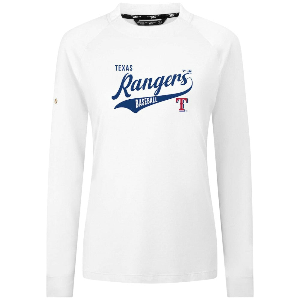 Texas Rangers Levelwear Women's Slender Glide T-Shirt - White