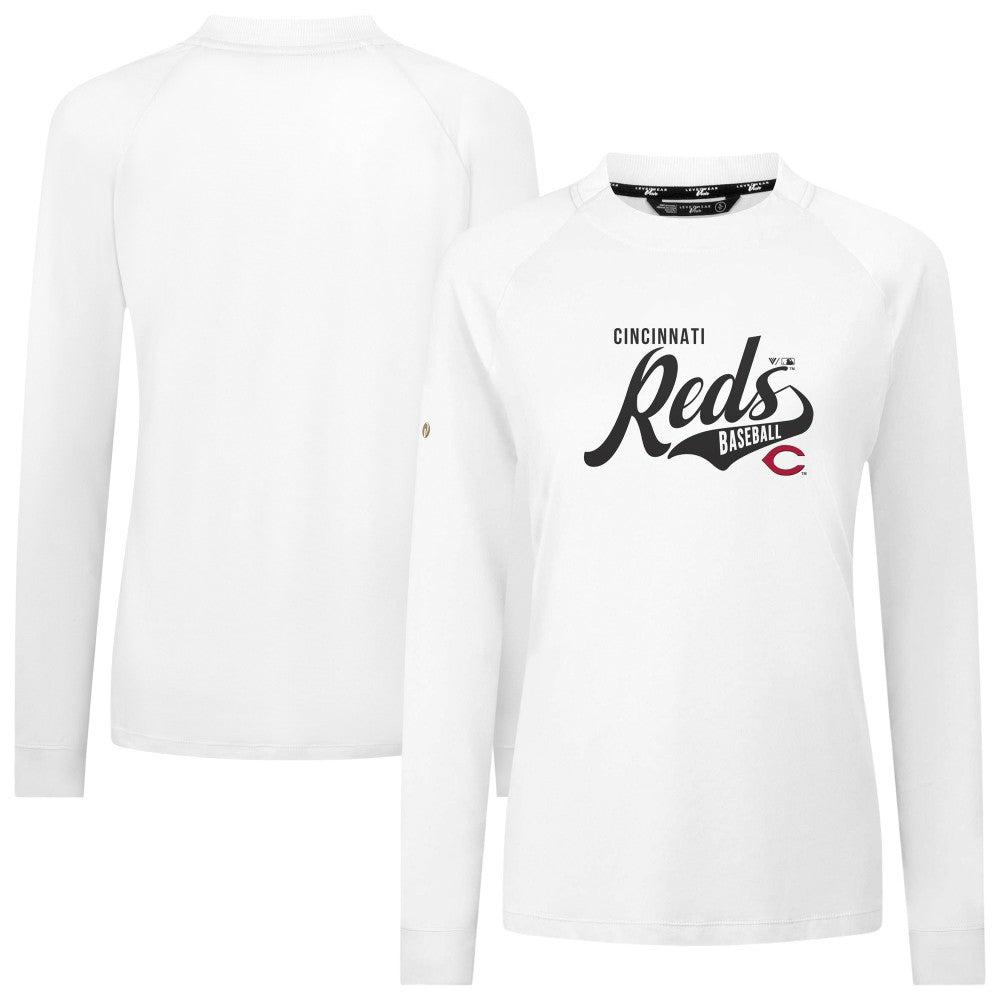 Cincinnati Reds Levelwear Women's Slender Glide T-Shirt - White