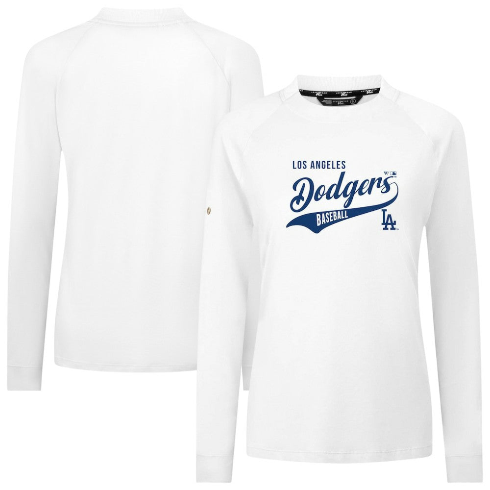 Los Angeles Dodgers Levelwear Women's Slender Glide T-Shirt - White