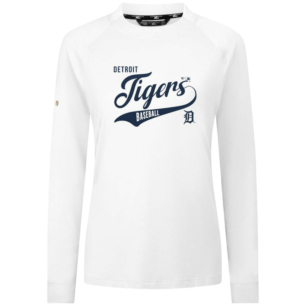 Detroit Tigers Levelwear Women's Slender Glide T-Shirt - White