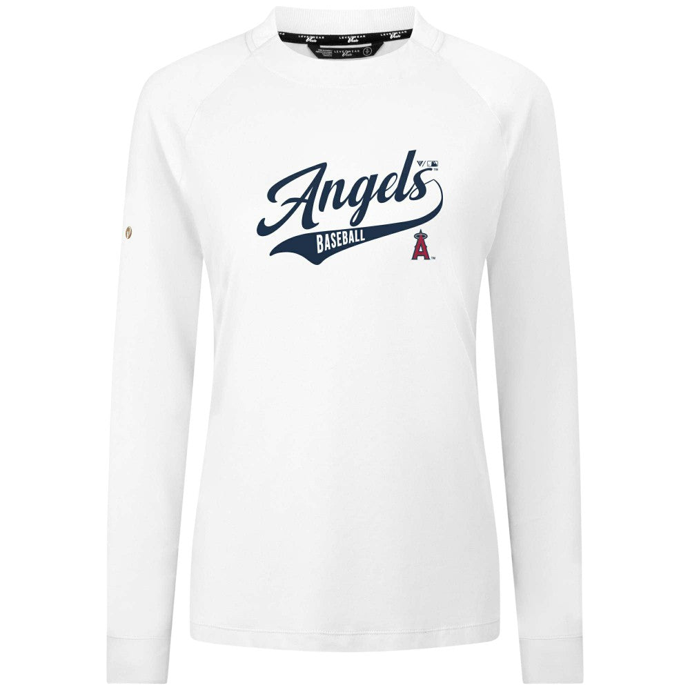 Los Angeles Angels Levelwear Women's Slender Glide T-Shirt - White