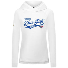 Toronto Blue Jays Levelwear Women's Slender Glide Raglan Hoodie - White