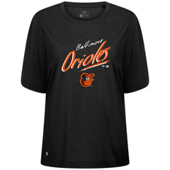 Baltimore Orioles Levelwear Women's Bloom Sizzle T-Shirt - Black