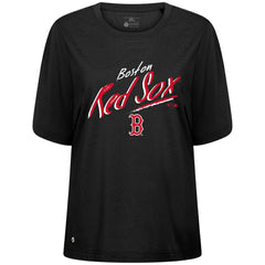 Boston Red Sox Levelwear Women's Bloom Sizzle T-Shirt - Black