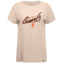 San Francisco Giants Levelwear Women's Influx Sizzle T-Shirt - Khaki