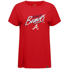 Atlanta Braves Levelwear Women's Influx Sizzle T-Shirt - Red