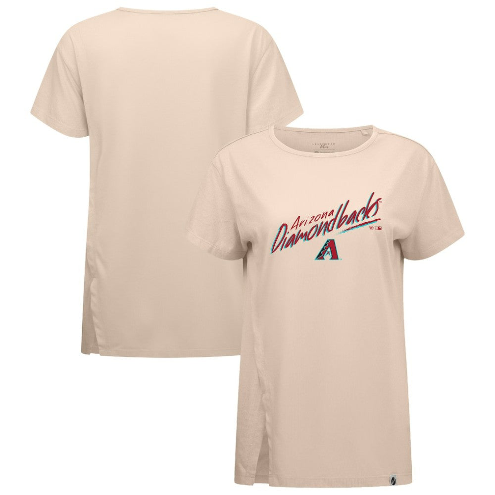 Arizona Diamondbacks Levelwear Women's Influx Sizzle T-Shirt - Khaki