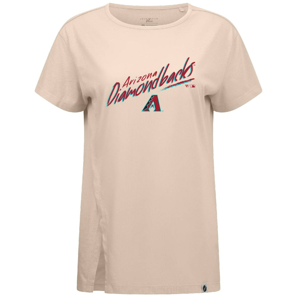 Arizona Diamondbacks Levelwear Women's Influx Sizzle T-Shirt - Khaki
