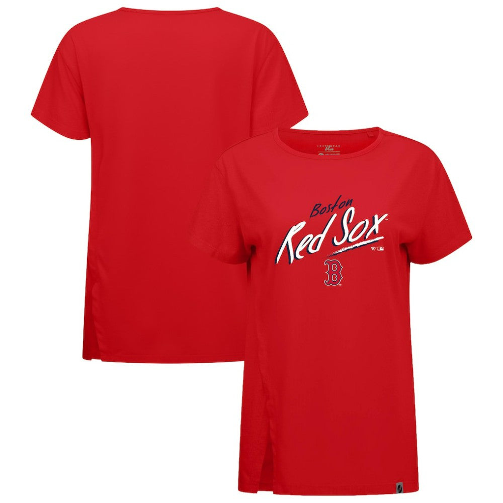 Boston Red Sox Levelwear Women's Influx Sizzle T-Shirt - Red