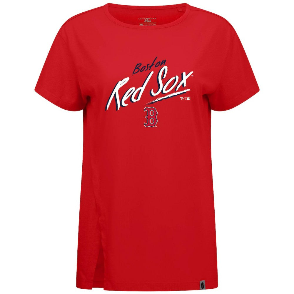 Boston Red Sox Levelwear Women's Influx Sizzle T-Shirt - Red