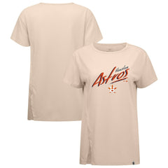 Houston Astros Levelwear Women's Influx Sizzle T-Shirt - Khaki