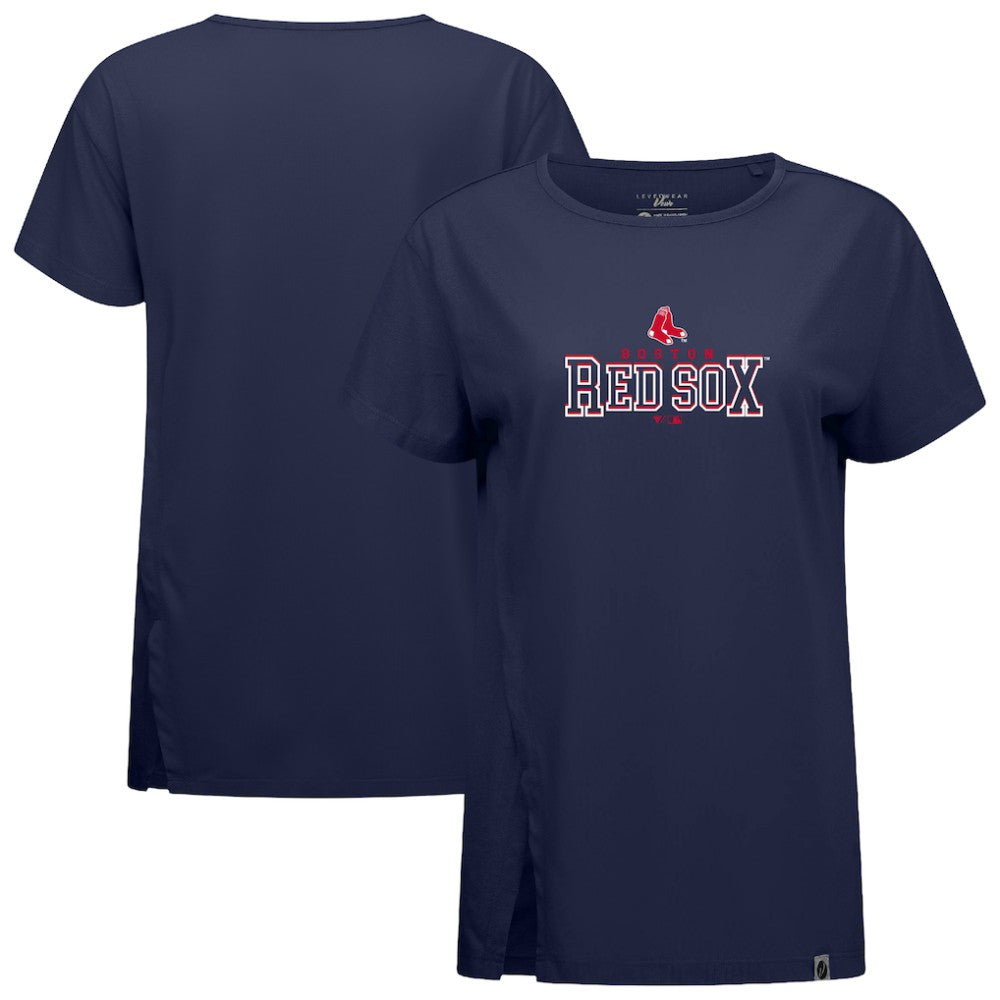 Boston Red Sox Levelwear Women's Influx Journey T-Shirt - Navy
