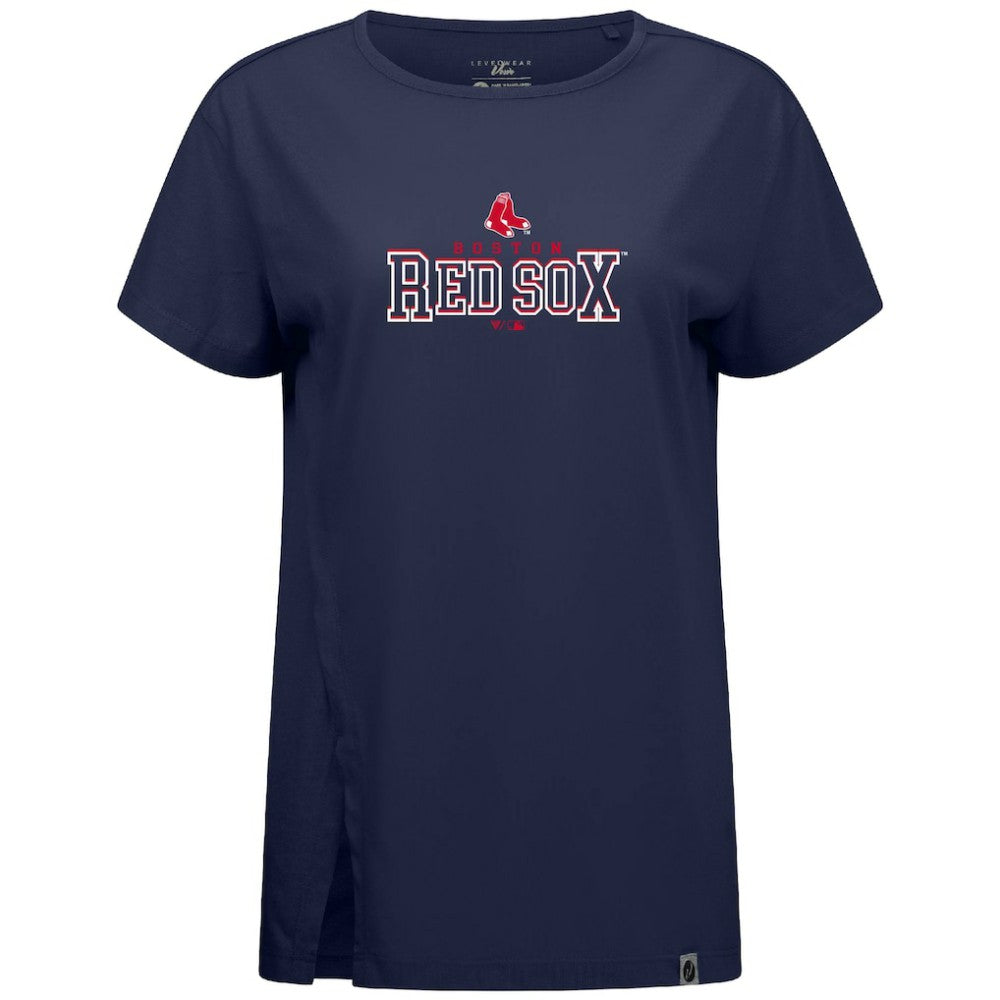 Boston Red Sox Levelwear Women's Influx Journey T-Shirt - Navy