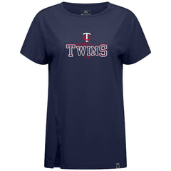 Minnesota Twins Levelwear Women's Influx Journey T-Shirt - Navy