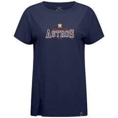 Houston Astros Levelwear Women's Influx Journey T-Shirt - Navy