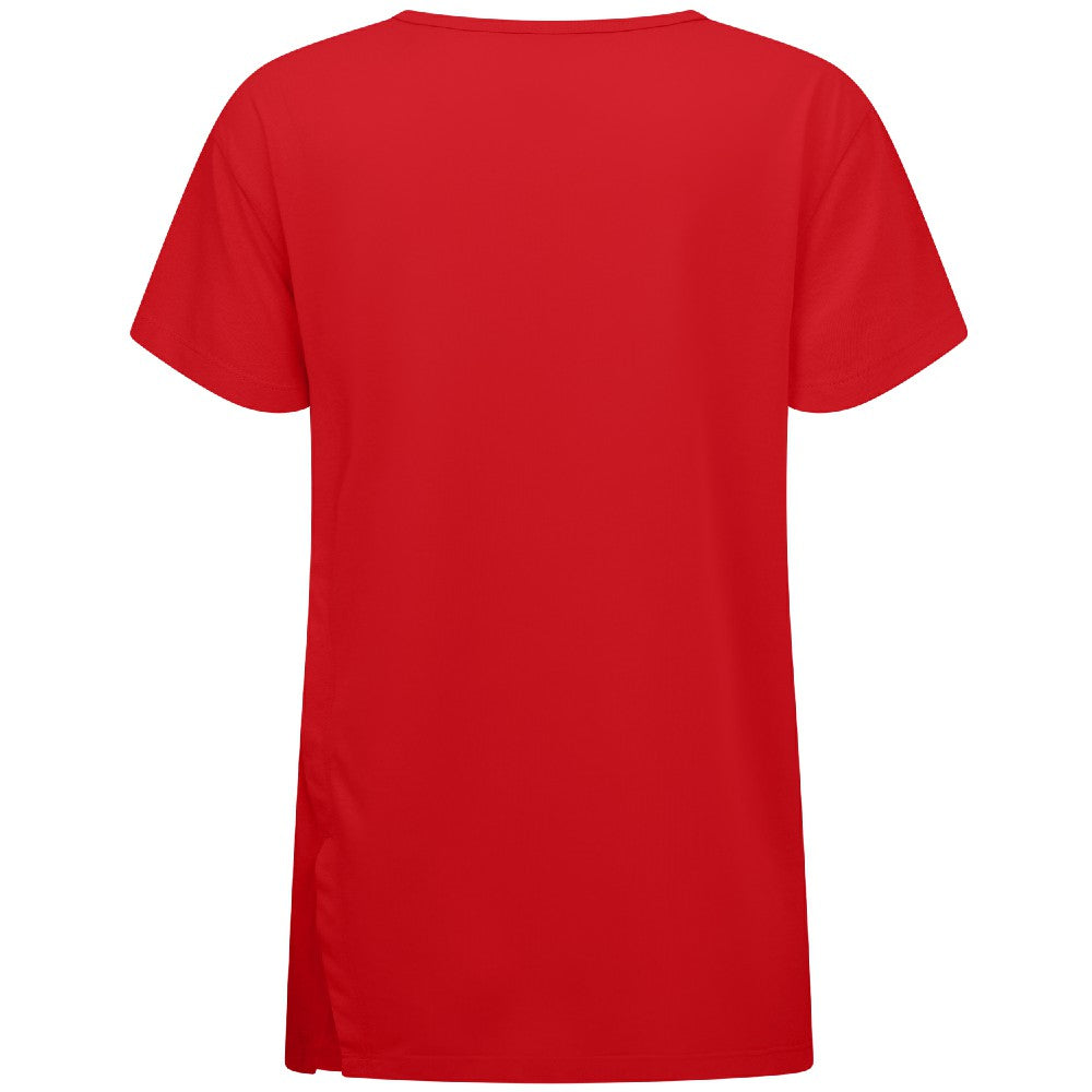 Cincinnati Reds Levelwear Women's Influx Banner Arch T-Shirt - Red