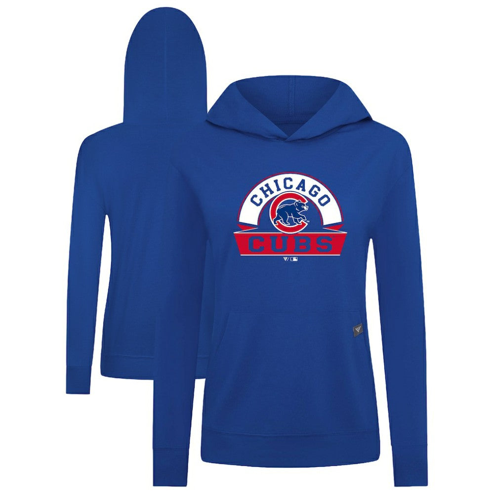 Chicago Cubs Levelwear Women's Relay Banner Arch Long Sleeve T-Shirt Hoodie - Royal