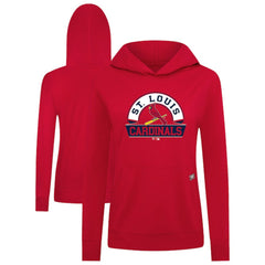 St. Louis Cardinals Levelwear Women's Relay Banner Arch Long Sleeve T-Shirt Hoodie - Red