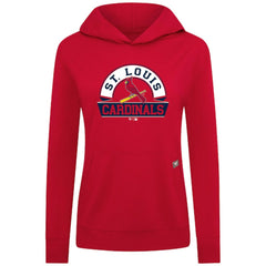 St. Louis Cardinals Levelwear Women's Relay Banner Arch Long Sleeve T-Shirt Hoodie - Red