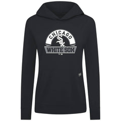 Chicago White Sox Levelwear Women's Relay Banner Arch Long Sleeve T-Shirt Hoodie - Black