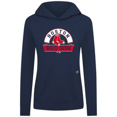 Boston Red Sox Levelwear Women's Relay Banner Arch Long Sleeve T-Shirt Hoodie - Navy