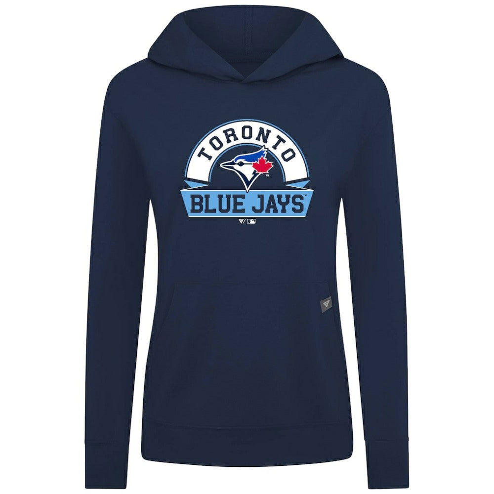 Toronto Blue Jays Levelwear Women's Relay Banner Arch Long Sleeve T-Shirt Hoodie - Royal