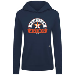 Houston Astros Levelwear Women's Relay Banner Arch Long Sleeve T-Shirt Hoodie - Navy