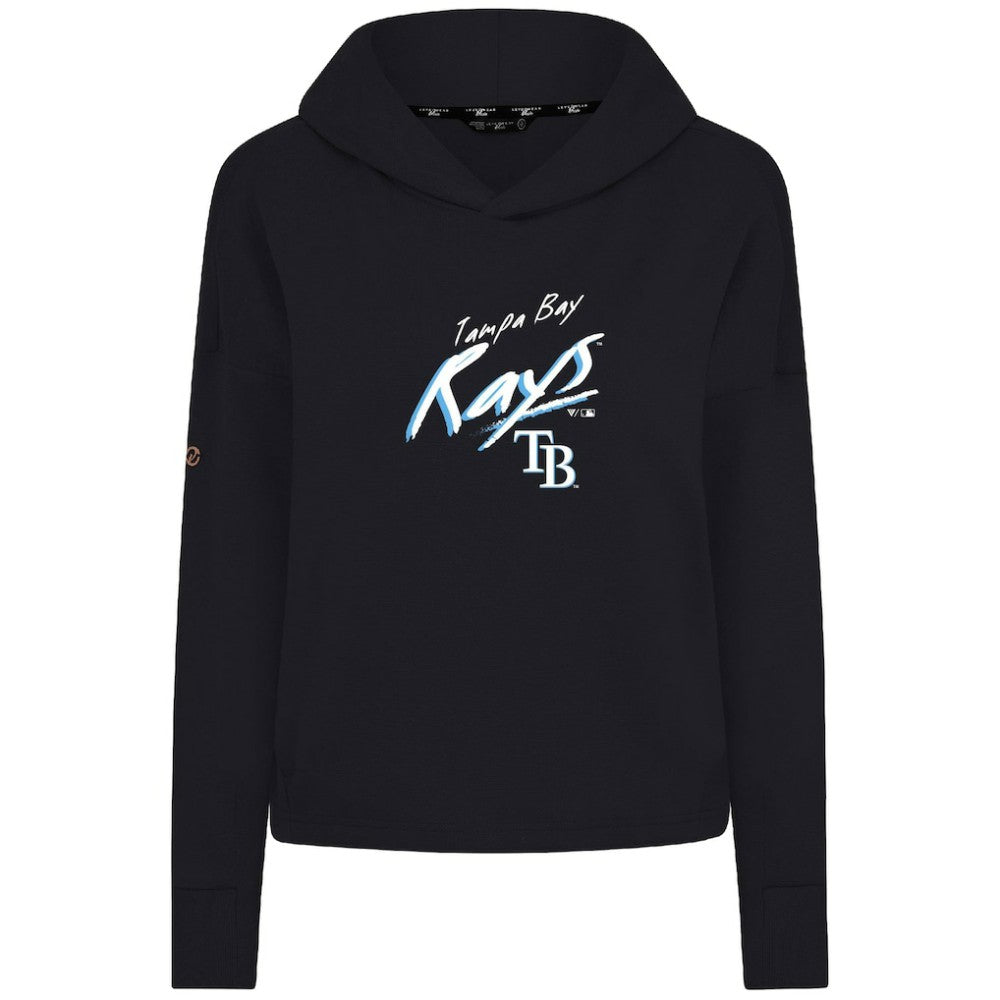 Tampa Bay Rays Levelwear Women's Sweet Sizzle Tri-Blend Hoodie - Black
