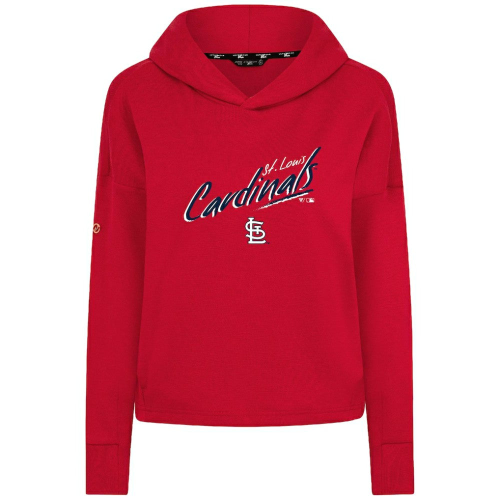 St. Louis Cardinals Levelwear Women's Sweet Sizzle Tri-Blend Hoodie - Red