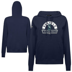 Seattle Mariners Levelwear Women's Adorn Banner Arch Hoodie - Navy