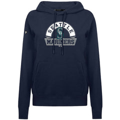Seattle Mariners Levelwear Women's Adorn Banner Arch Hoodie - Navy