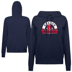 Boston Red Sox Levelwear Women's Adorn Banner Arch Hoodie - Navy