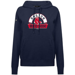 Boston Red Sox Levelwear Women's Adorn Banner Arch Hoodie - Navy