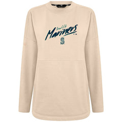 Seattle Mariners Levelwear Women's Oversized Beaudry Sizzle Top - Khaki