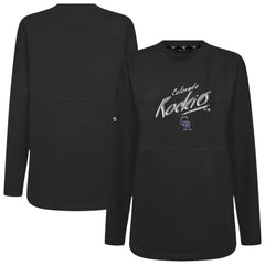 Colorado Rockies Levelwear Women's Oversized Beaudry Sizzle Top - Black