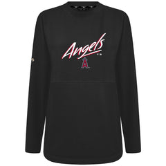 Los Angeles Angels Levelwear Women's Oversized Beaudry Sizzle Top - Black