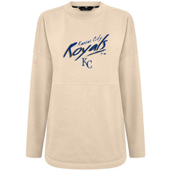 Kansas City Royals Levelwear Women's Oversized Beaudry Sizzle Top - Khaki