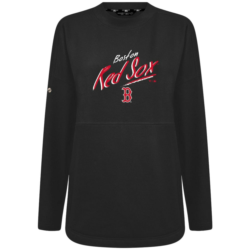 Boston Red Sox Levelwear Women's Oversized Beaudry Sizzle Top - Black