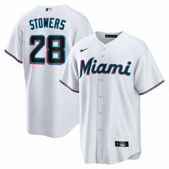 Kyle Stowers Miami Marlins  Youth Home Replica Jersey - White | Nike