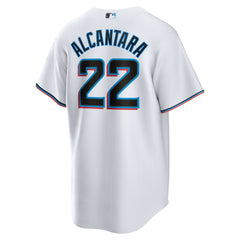 Sandy Alcantara Miami Marlins  Youth Home Replica Jersey - White | Nike
